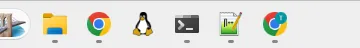 タスクバーの一部。エクスプローラーや Chrome のアイコンに並んで、ペンギンのアイコン (wsl.exe) の claude-resume-window がピン留めされている